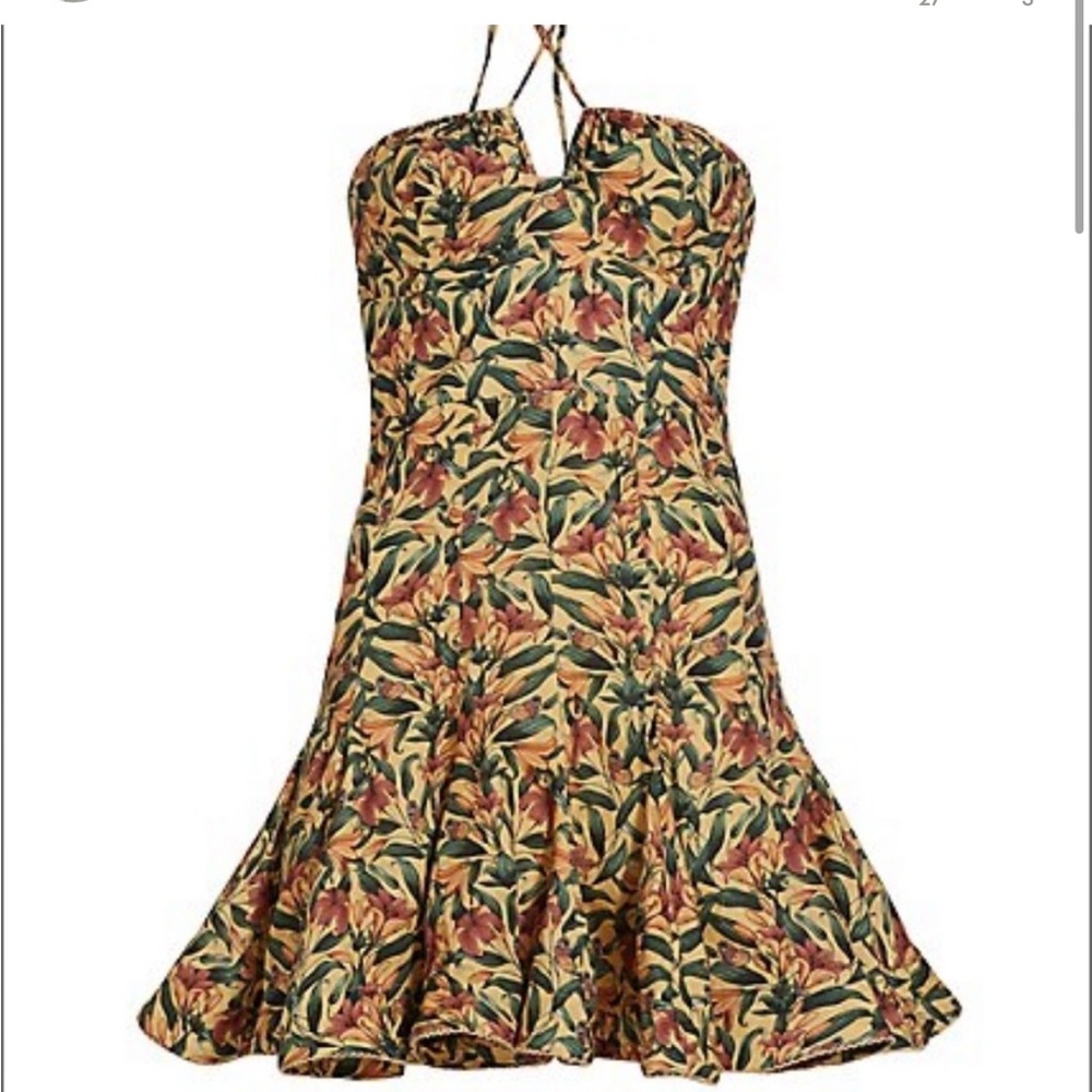 Agua by Agua Bendita Anturio Floral mini dress